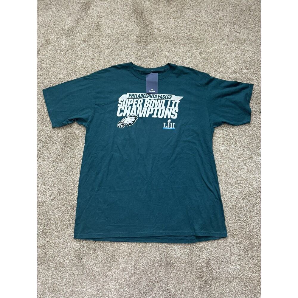Philadelphia Eagles Shirt Men’s Extra Large Fanatics Green Super Bowl Champions